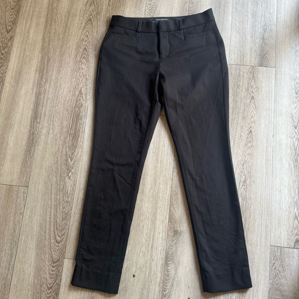 Banana Republic Black Sloan Curvy Fit Women’s Pants Size 0 - Picture 12 of 13